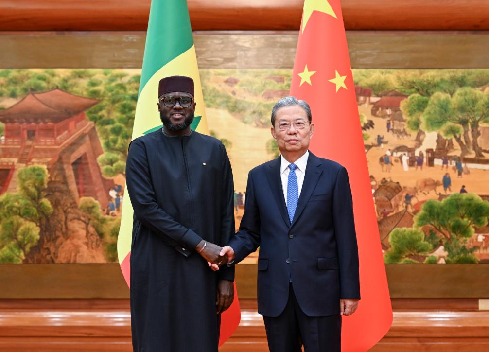Principal legislador da China mantém conversações com presidente da Assembleia Nacional do Senegal