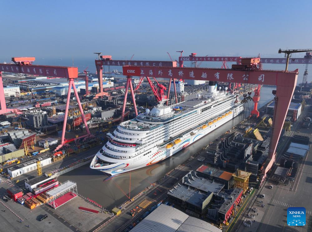 Segundo grande navio de cruzeiro construído na China será entregue até o final do ano