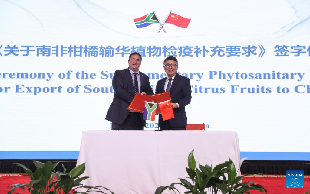 África do Sul elogia flexibilização de regras para exportação de citrinos para a China